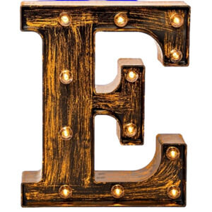 📣LED Marquee Letter Lights Vintage Style Light Up Letter Alphabet Letter Sign E